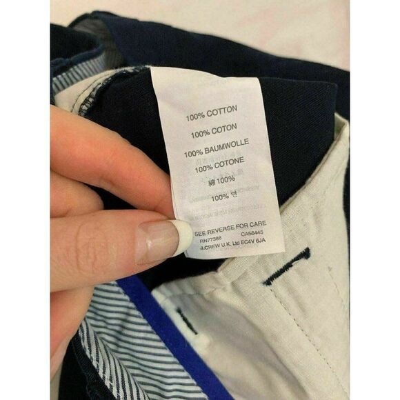 J Crew Womens New Solid Navy Blue Chino Shorts 10 - Picture 9 of 9